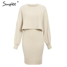 Load image into Gallery viewer, knitted slim sweater